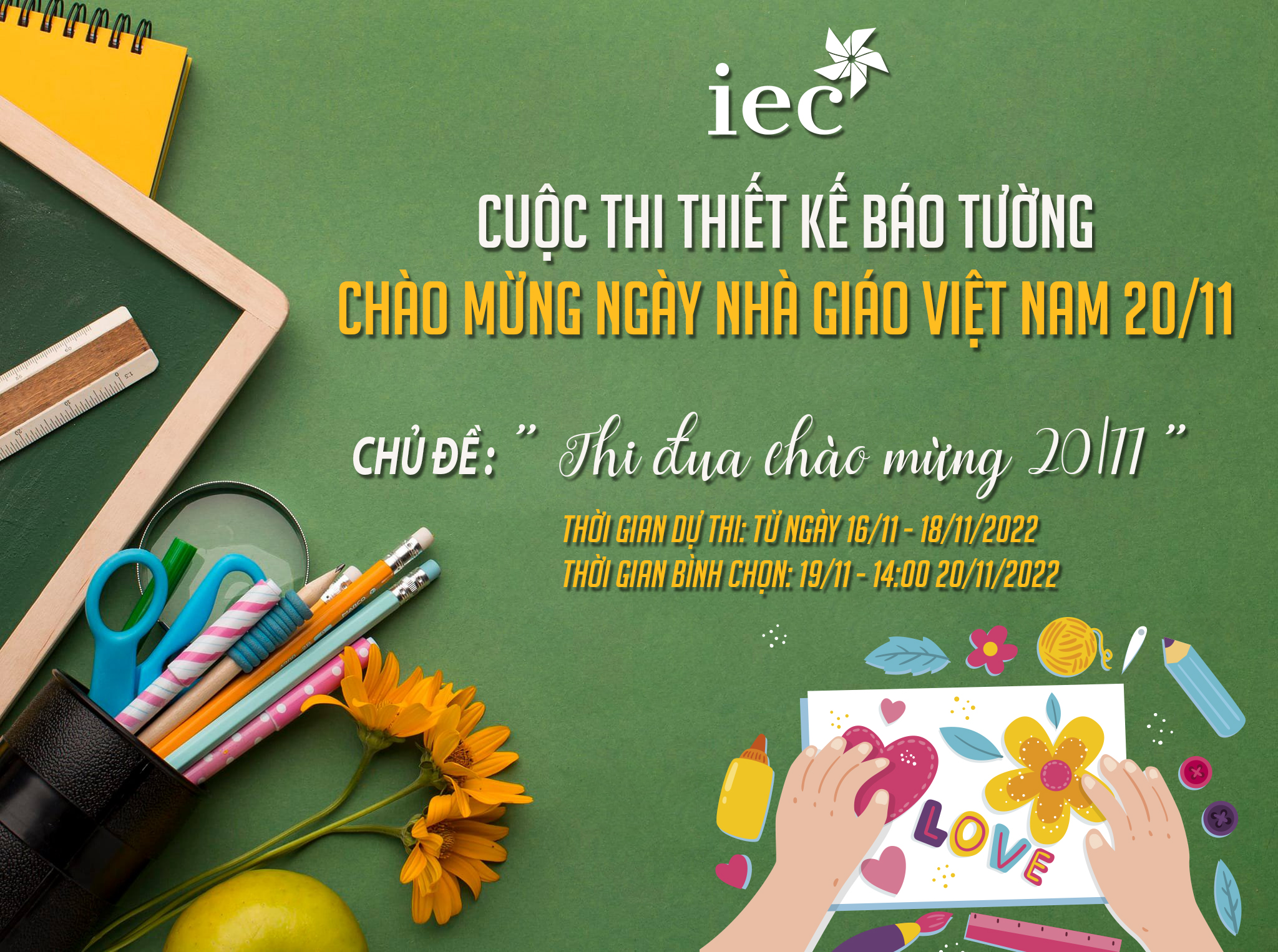 CÙNG IEC ENGLISH THI ĐUA CHÀO MỪNG NGÀY NHÀ GIÁO VIỆT NAM